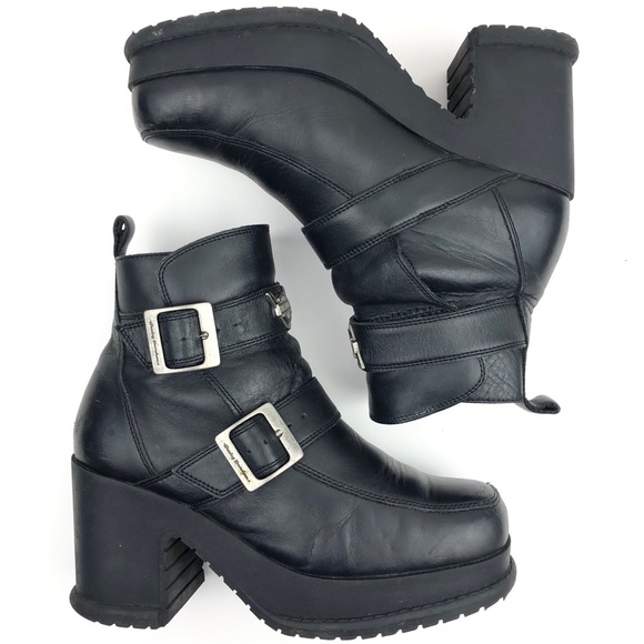 harley davidson platform boots